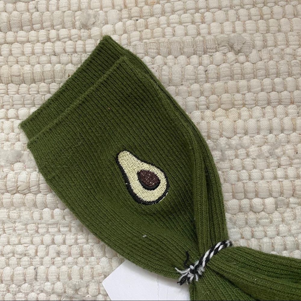 Olive colored Avocado socks (new)